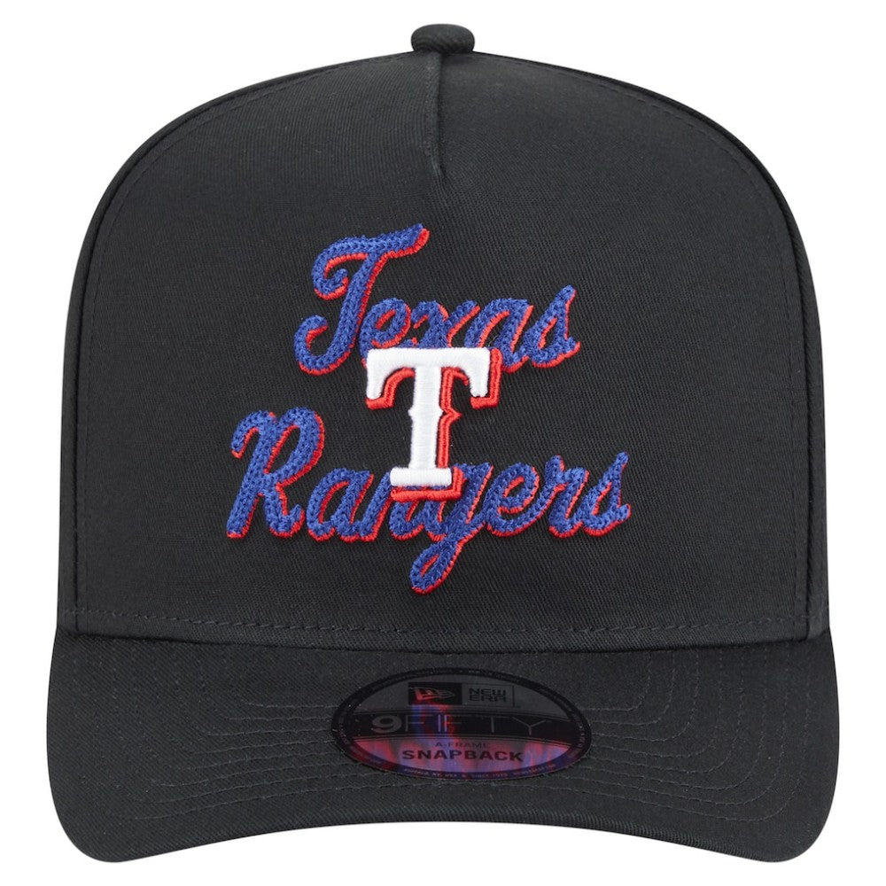 Texas Rangers New Era Chainstitch 9FIFTY A-Frame Snapback Hat for sale