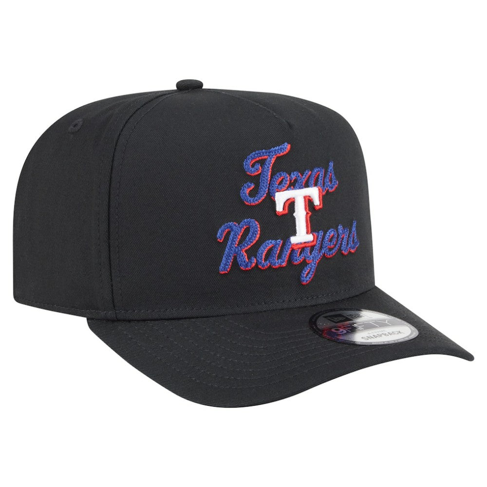 Texas Rangers New Era Chainstitch 9FIFTY A-Frame Snapback Hat for sale
