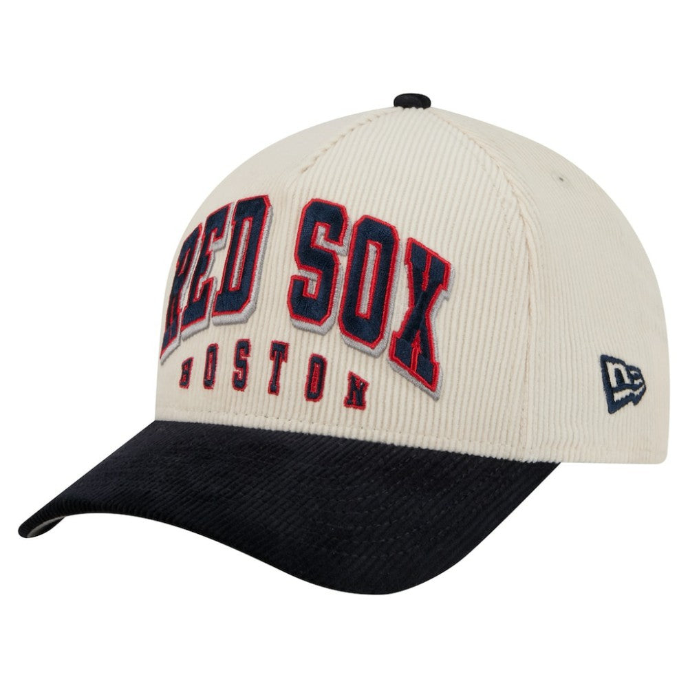 Boston Red Sox New Era Sided Corduroy 9FORTY A-Frame Adjustable Hat Clearance