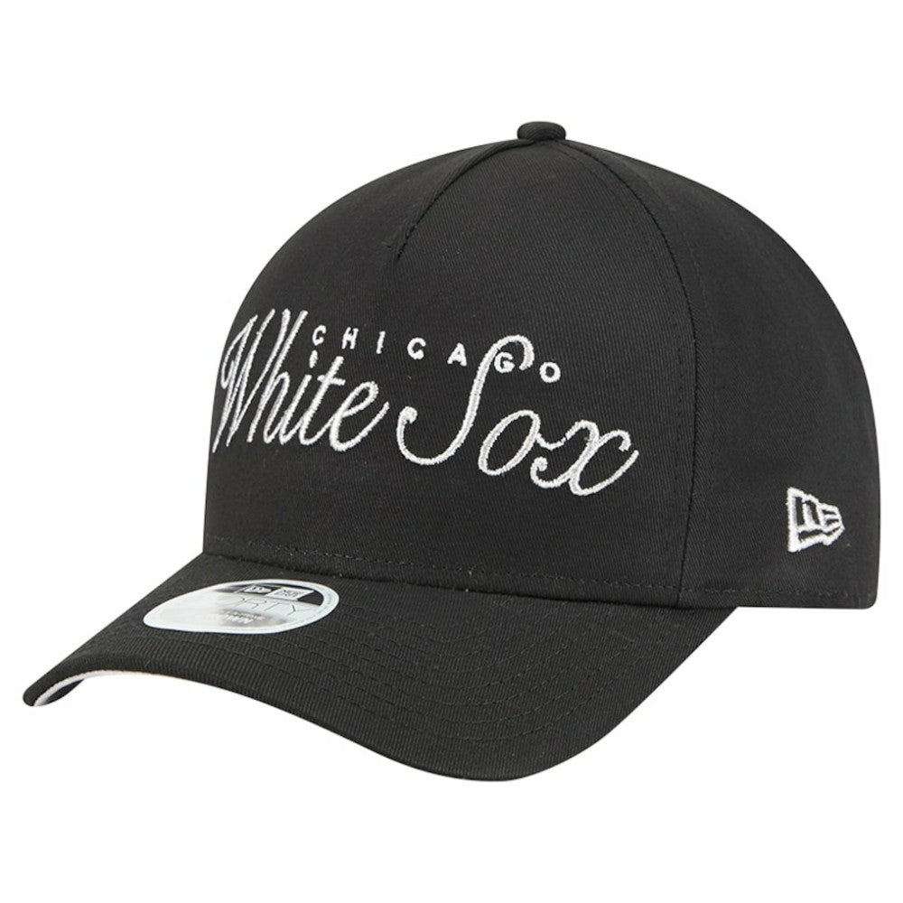 Chicago White Sox New Era Women's Metallic A-Frame 9FORTY Adjustable Hat Clearance