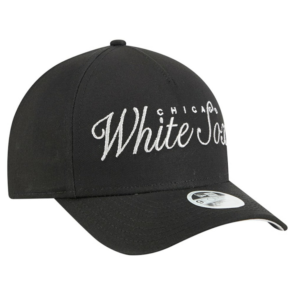 Chicago White Sox New Era Women's Metallic A-Frame 9FORTY Adjustable Hat Clearance