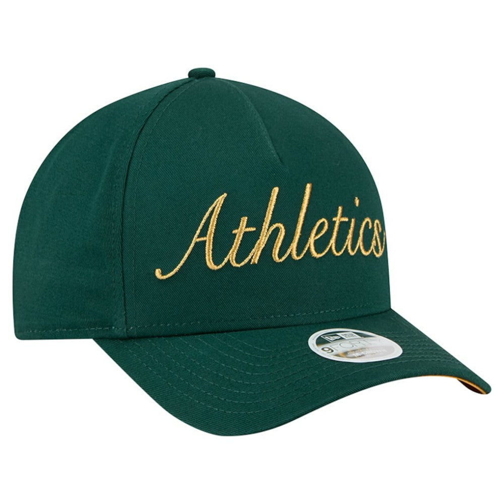 Athletics New Era Women's Metallic A-Frame 9FORTY Adjustable Hat Clearance