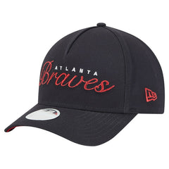Atlanta Braves New Era Women's Metallic A-Frame 9FORTY Adjustable Hat for sale