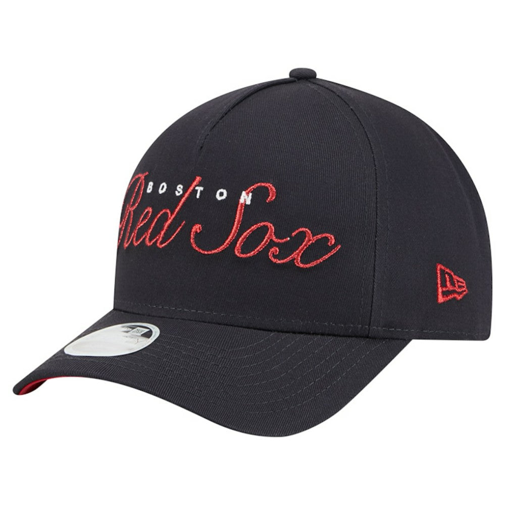 Boston Red Sox New Era Women's Metallic A-Frame 9FORTY Adjustable Hat Near Me