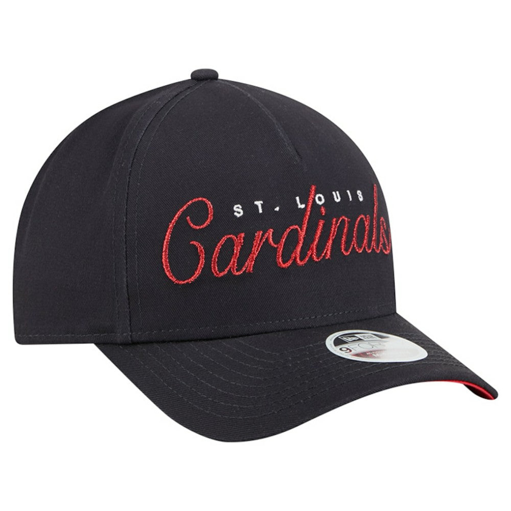 St. Louis Cardinals New Era Women's Metallic A-Frame 9FORTY Adjustable Hat Sale