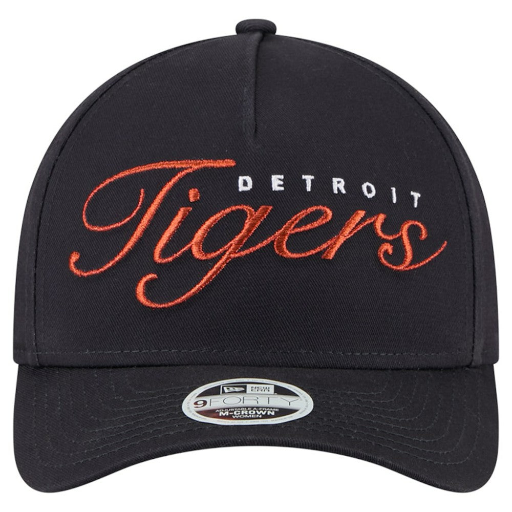 Detroit Tigers New Era Women's Metallic A-Frame 9FORTY Adjustable Hat Online