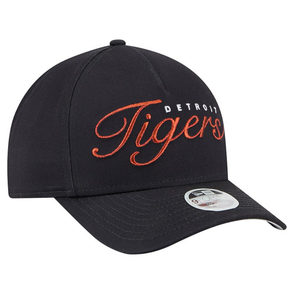 Detroit Tigers New Era Women's Metallic A-Frame 9FORTY Adjustable Hat Online