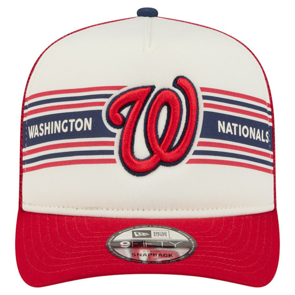 Washington Nationals New Era Banner A-Frame 9FIFTY Trucker Snapback Hat Near Me