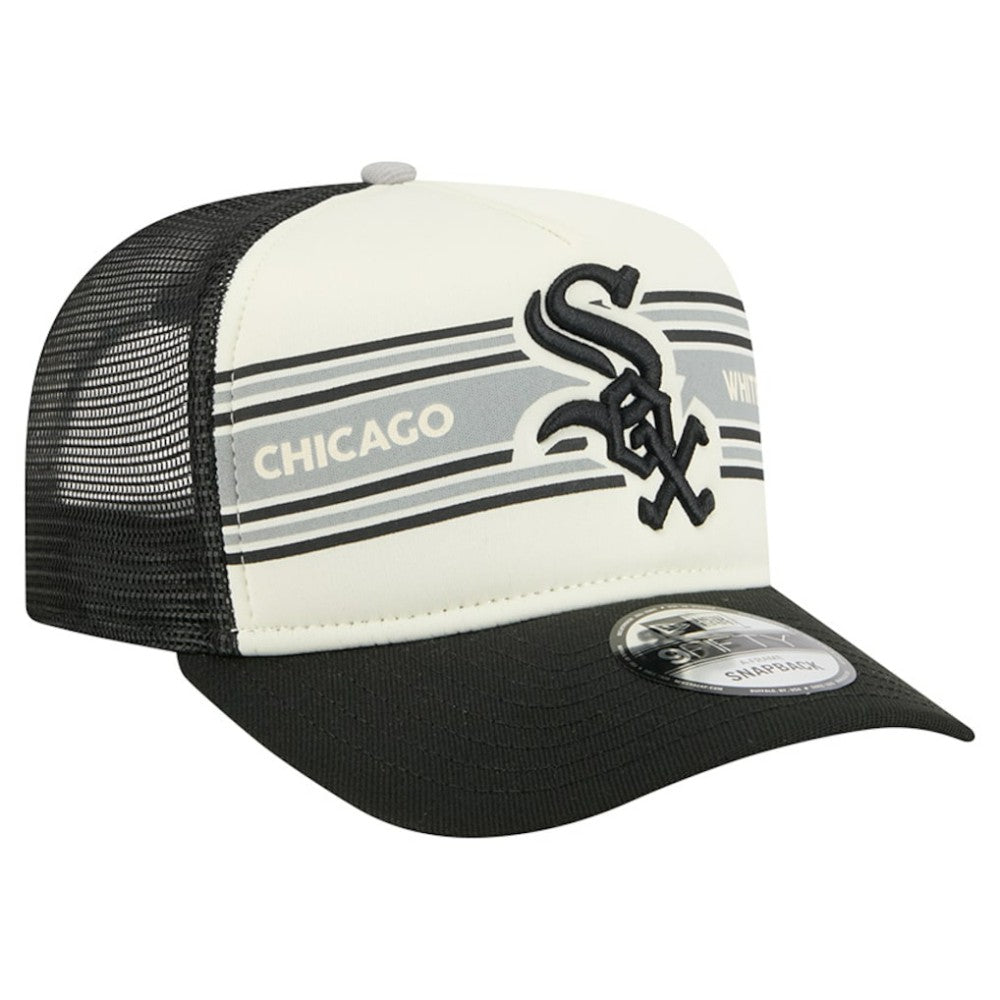 Chicago White Sox New Era Banner A-Frame 9FIFTY Trucker Snapback Hat discount
