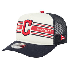 Cleveland Guardians New Era Banner A-Frame 9FIFTY Trucker Snapback Hat Online