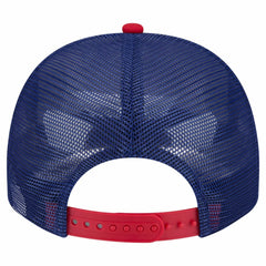 Texas Rangers New Era Banner A-Frame 9FIFTY Trucker Snapback Hat Lifestyle