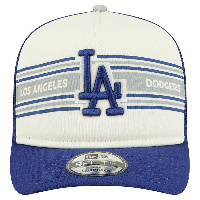 Los Angeles Dodgers New Era Banner A-Frame 9FIFTY Trucker Snapback Hat Online