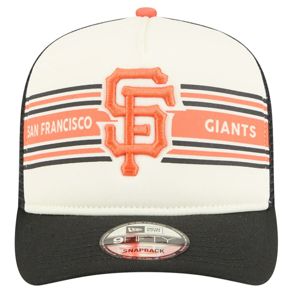 San Francisco Giants New Era Banner A-Frame 9FIFTY Trucker Snapback Hat On Sale
