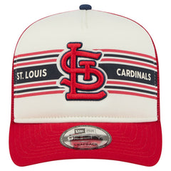 St. Louis Cardinals New Era Banner A-Frame 9FIFTY Trucker Snapback Hat discount