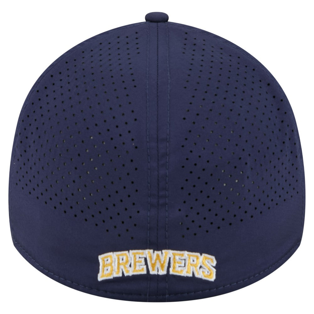 Milwaukee Brewers New Era 39THIRTY A-Frame Perforated Flex Hat Online