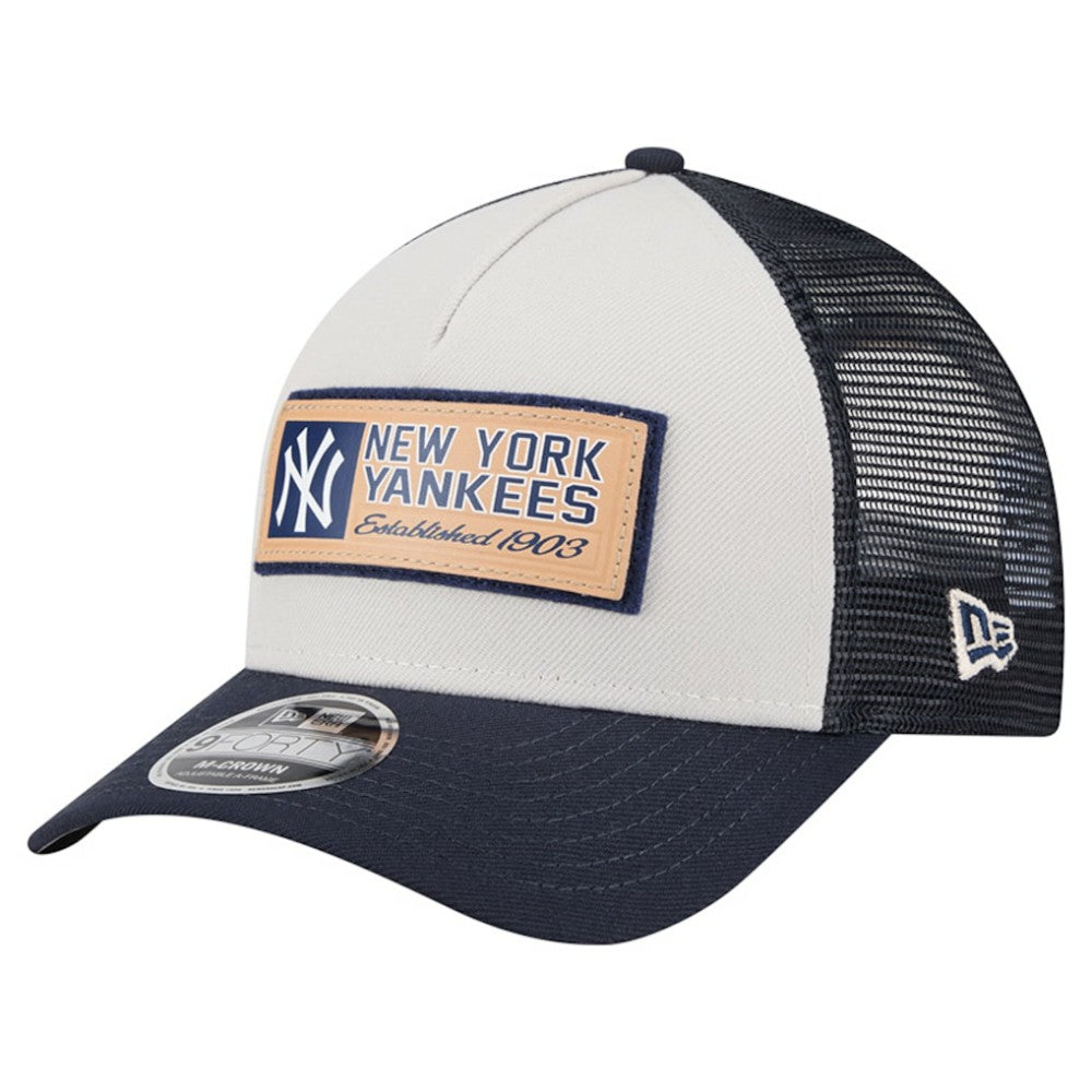 New York Yankees New Era Text A-Frame Trucker 9FORTY Hat Online