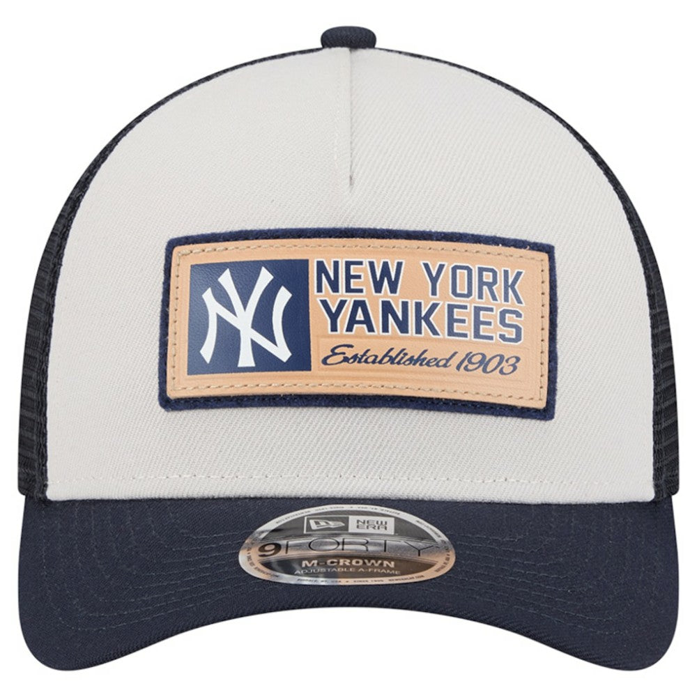 New York Yankees New Era Text A-Frame Trucker 9FORTY Hat Online