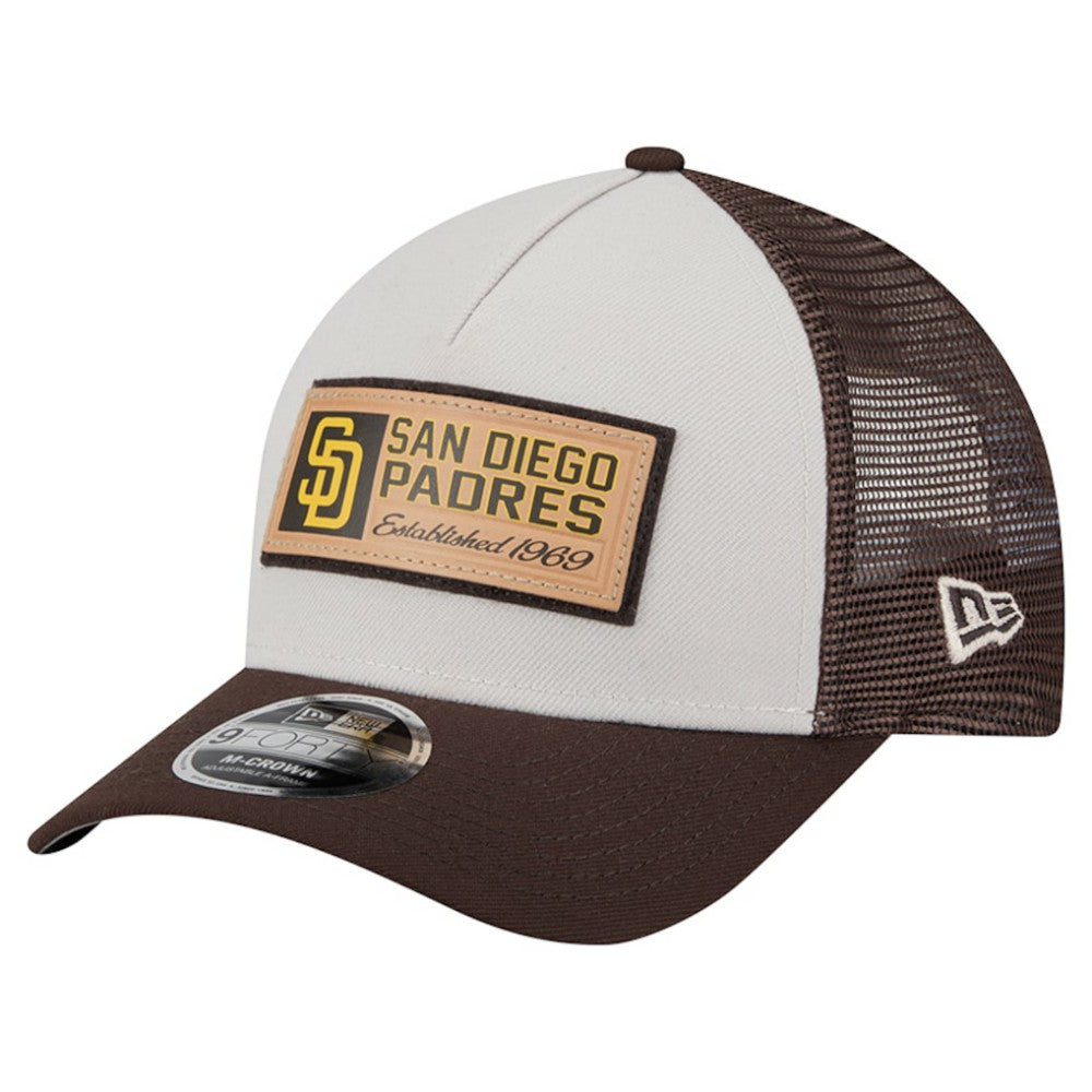 San Diego Padres New Era Text A-Frame Trucker 9FORTY Hat Online