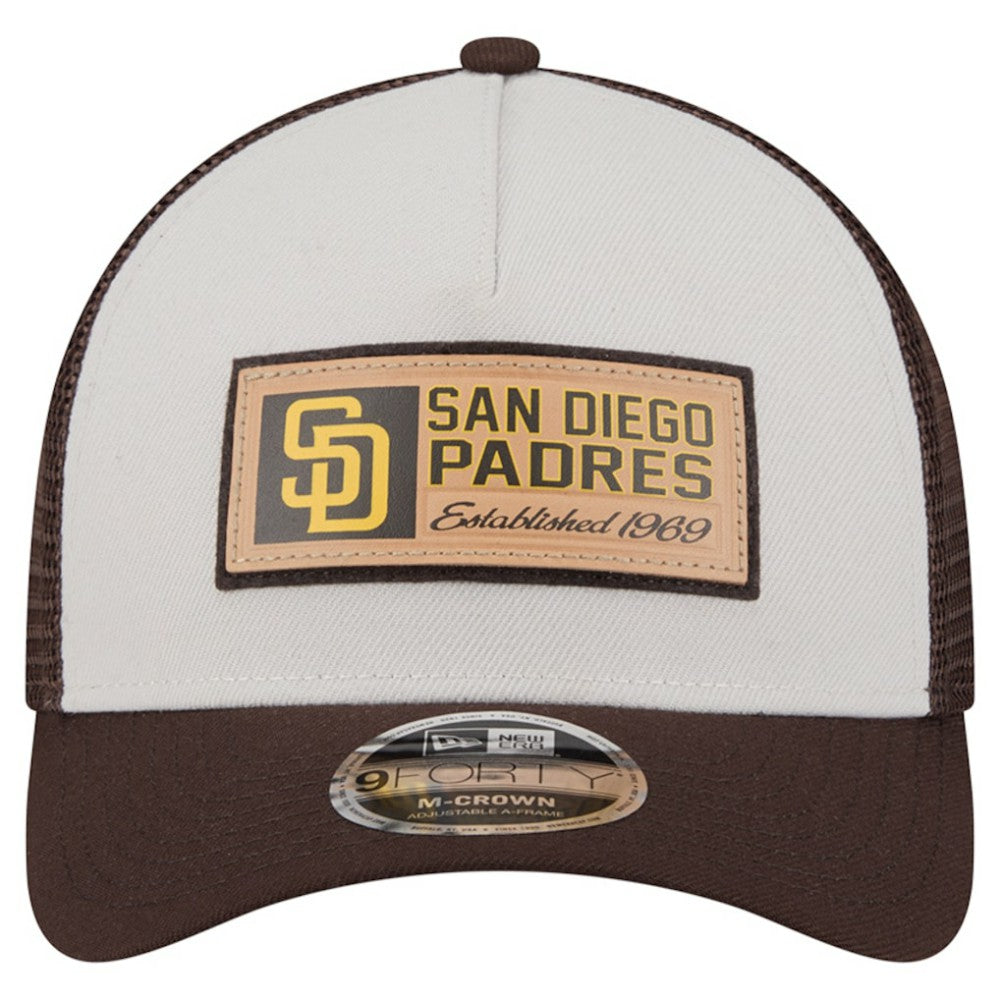 San Diego Padres New Era Text A-Frame Trucker 9FORTY Hat Online