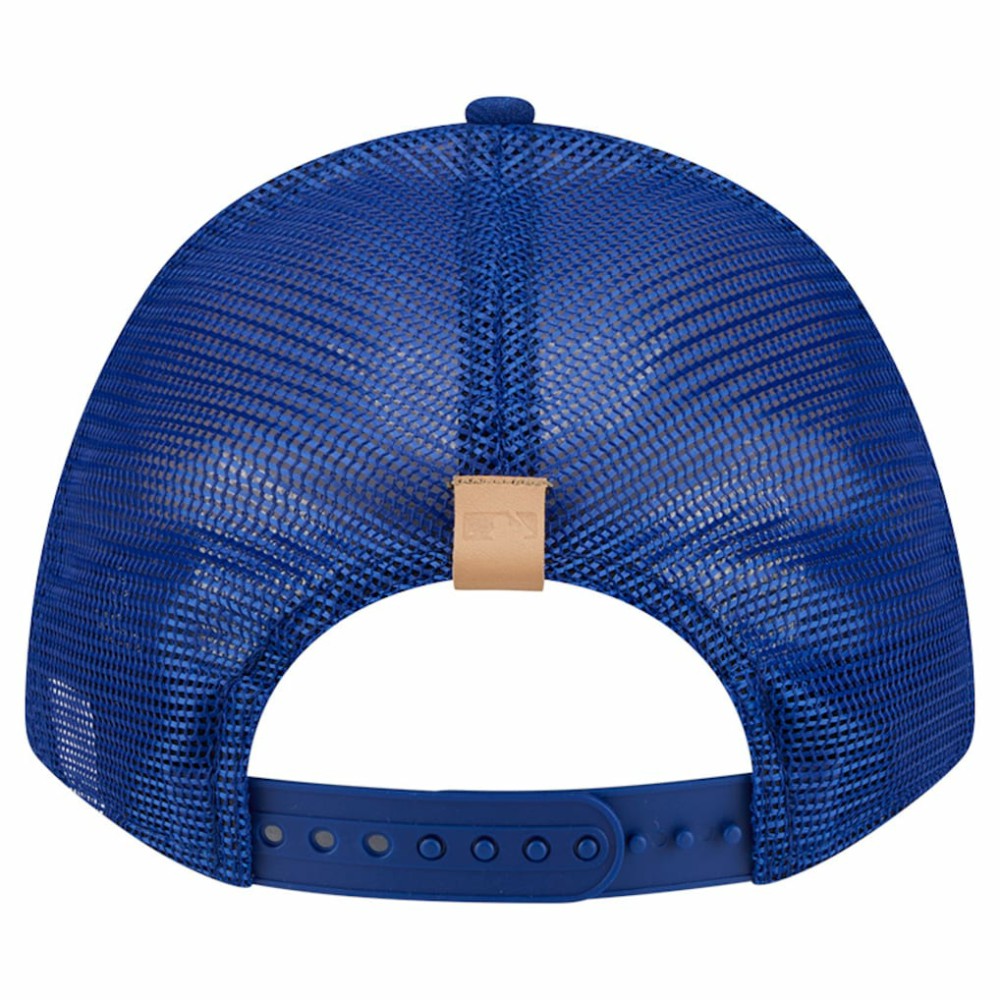 Chicago Cubs New Era Text A-Frame Trucker 9FORTY Hat Lifestyle