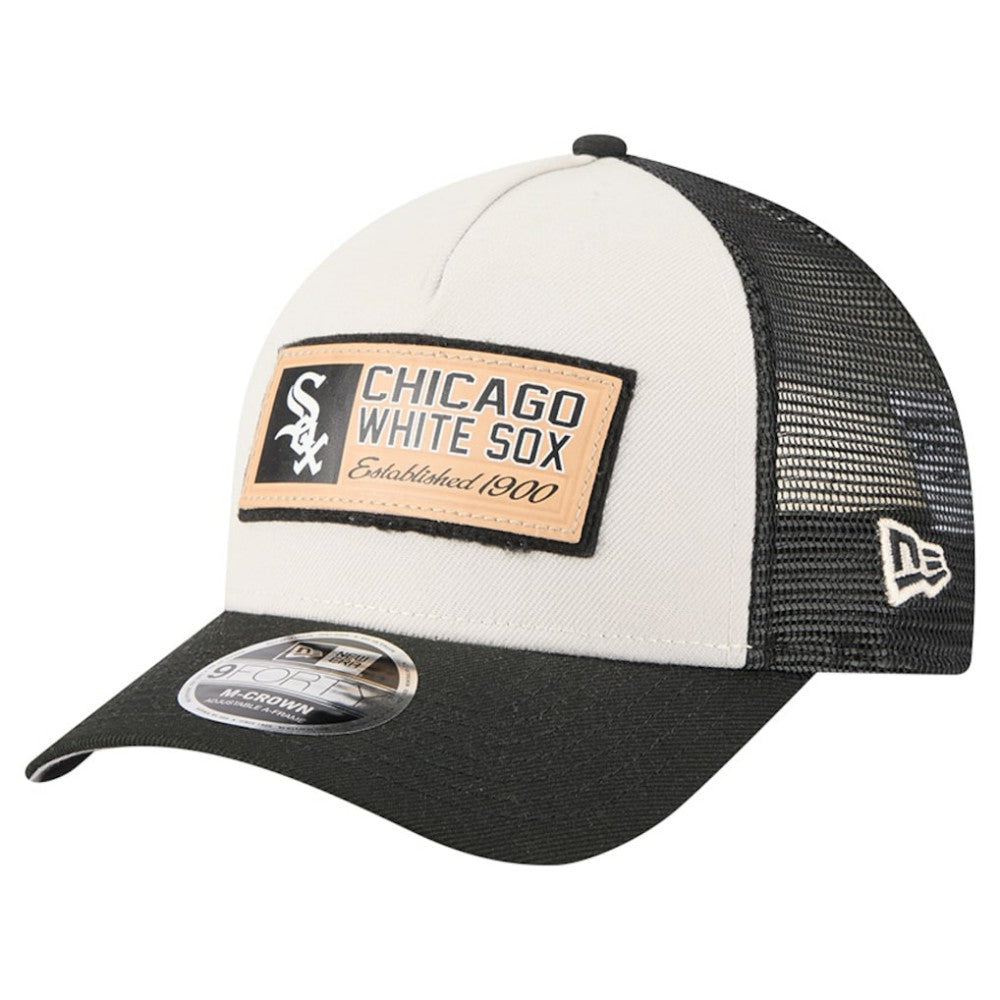 Chicago White Sox New Era Text A-Frame Trucker 9FORTY Hat discount
