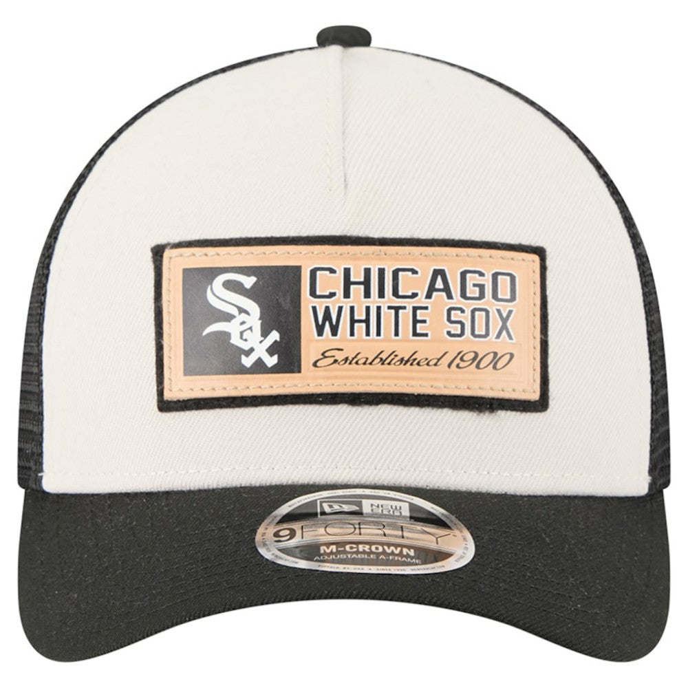 Chicago White Sox New Era Text A-Frame Trucker 9FORTY Hat discount