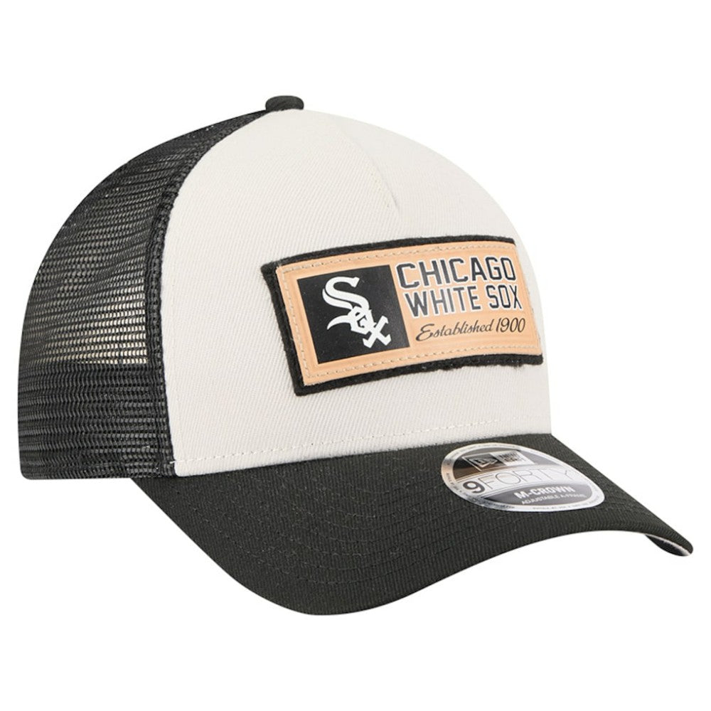 Chicago White Sox New Era Text A-Frame Trucker 9FORTY Hat discount