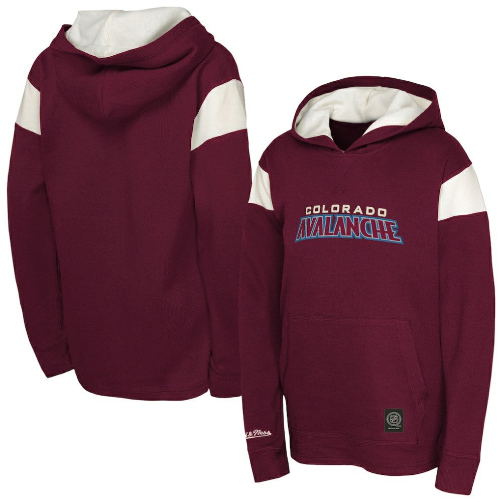 Colorado Avalanche - Youth Thermal Lightweight Pullover Hoodie Burgundy
