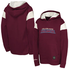 Colorado Avalanche - Youth Thermal Lightweight Pullover Hoodie Burgundy