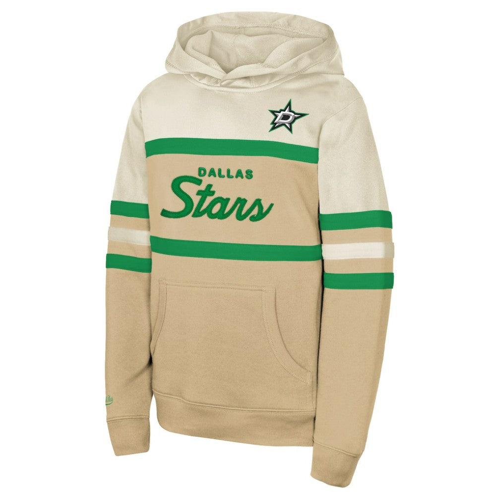 Dallas Stars - Mitchell & Ness Youth Head Coach Pullover Hoodie Tan