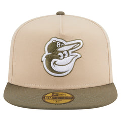 Baltimore Orioles New Era Two-Tone Color Pack A-Frame 59FIFTY Fitted Hat Lifestyle