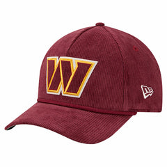 Washington Commanders New Era Cord Corduroy 9FORTY A-Frame Adjustable Hat Burgundy - NFL