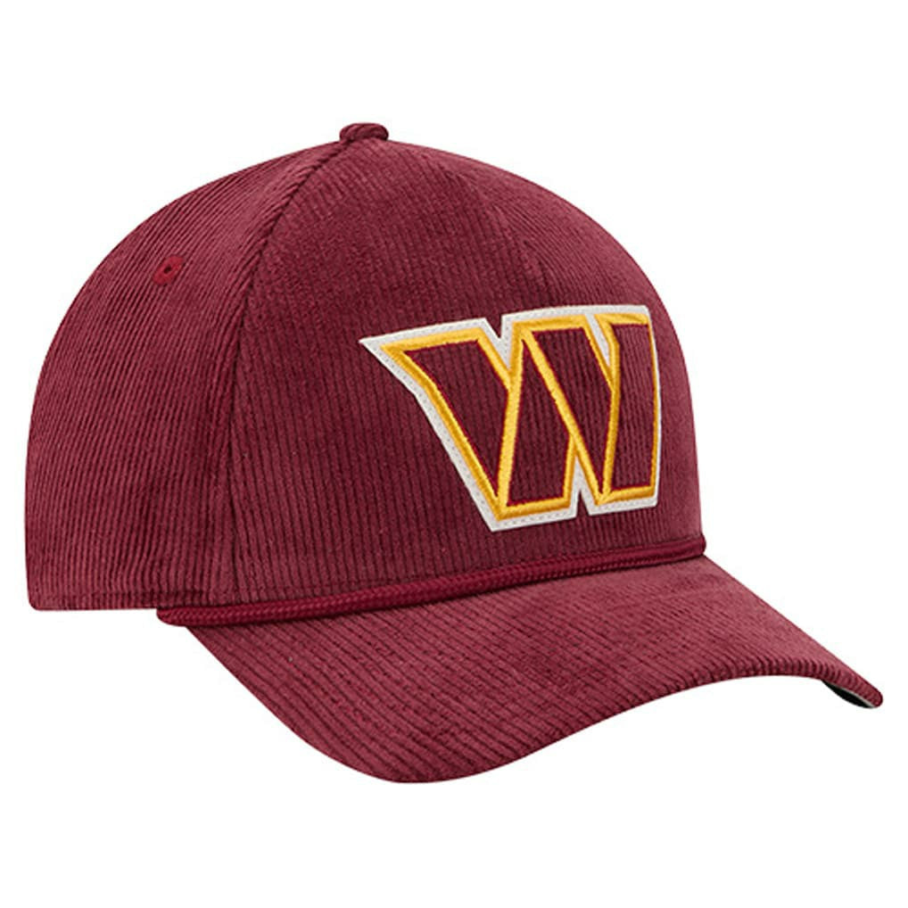 Washington Commanders New Era Cord Corduroy 9FORTY A-Frame Adjustable Hat Burgundy - NFL