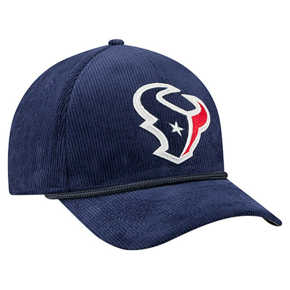 Houston Texans New Era Cord Corduroy 9FORTY A-Frame Adjustable Hat Navy - NFL