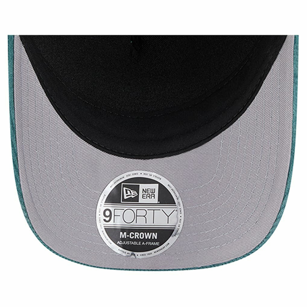 Philadelphia Eagles New Era Cord Corduroy 9FORTY A-Frame Adjustable Hat Midnight Green - NFL