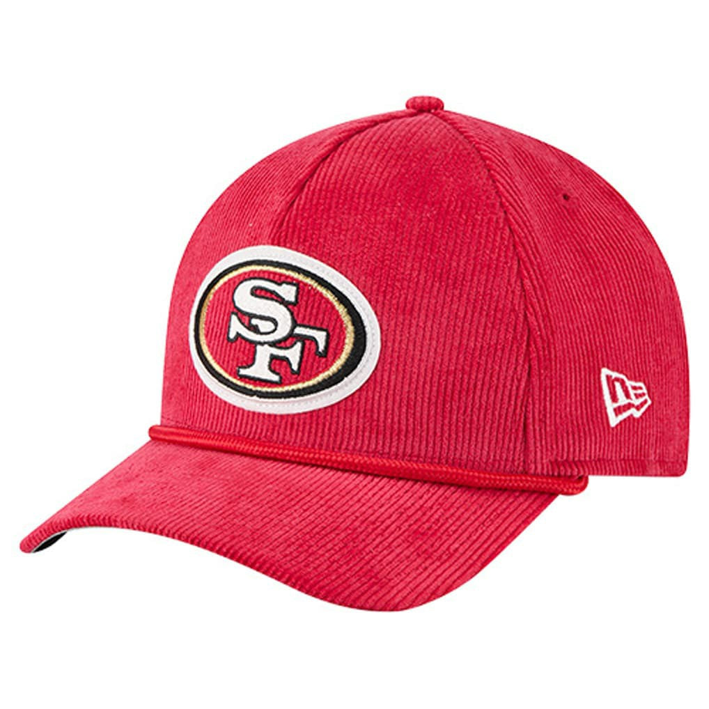 San Francisco 49ers New Era Cord Corduroy 9FORTY A-Frame Adjustable Hat Scarlet - NFL