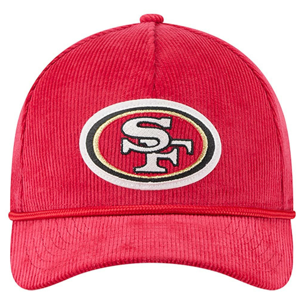San Francisco 49ers New Era Cord Corduroy 9FORTY A-Frame Adjustable Hat Scarlet - NFL