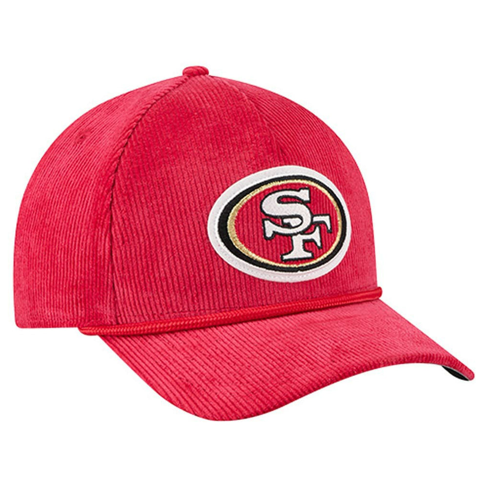 San Francisco 49ers New Era Cord Corduroy 9FORTY A-Frame Adjustable Hat Scarlet - NFL