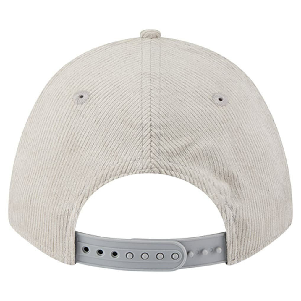 Detroit Lions New Era Cord Corduroy 9FORTY A-Frame Adjustable Hat Silver - NFL