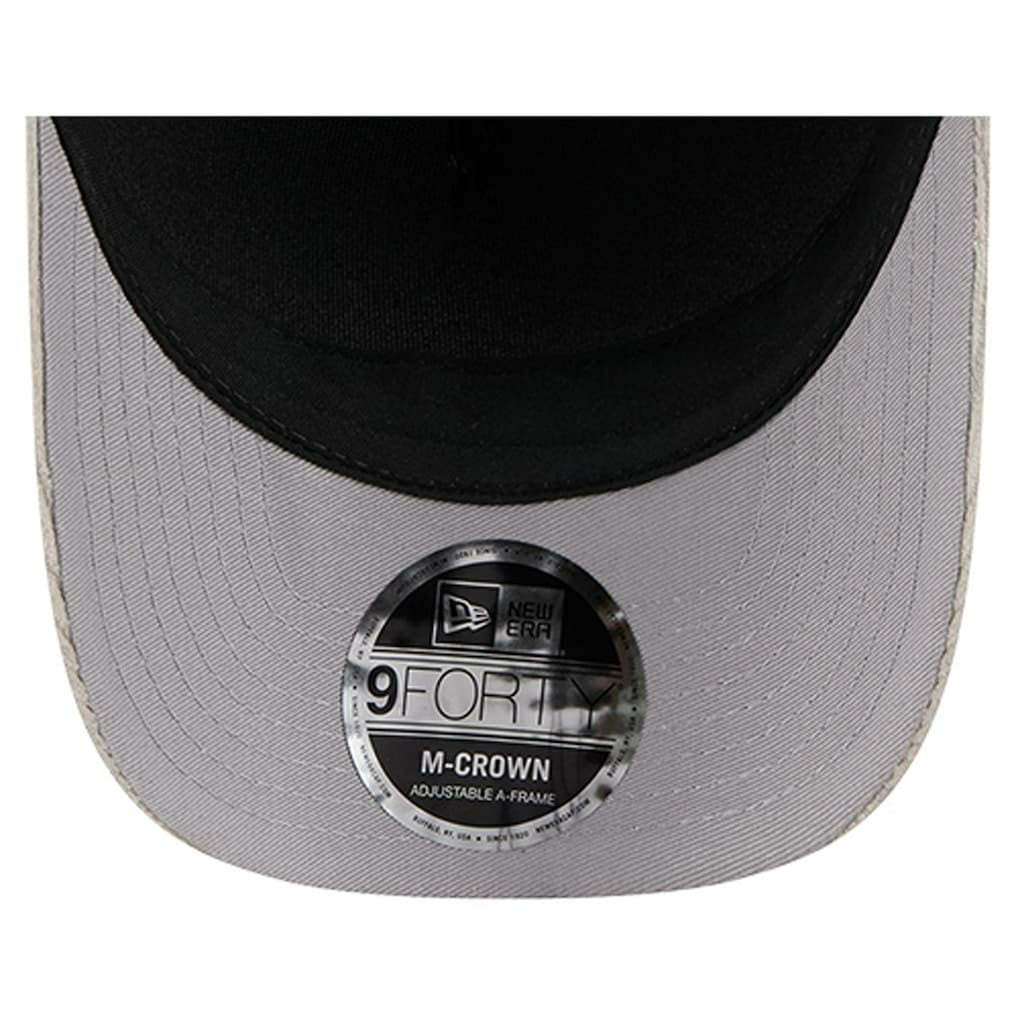 Detroit Lions New Era Cord Corduroy 9FORTY A-Frame Adjustable Hat Silver - NFL
