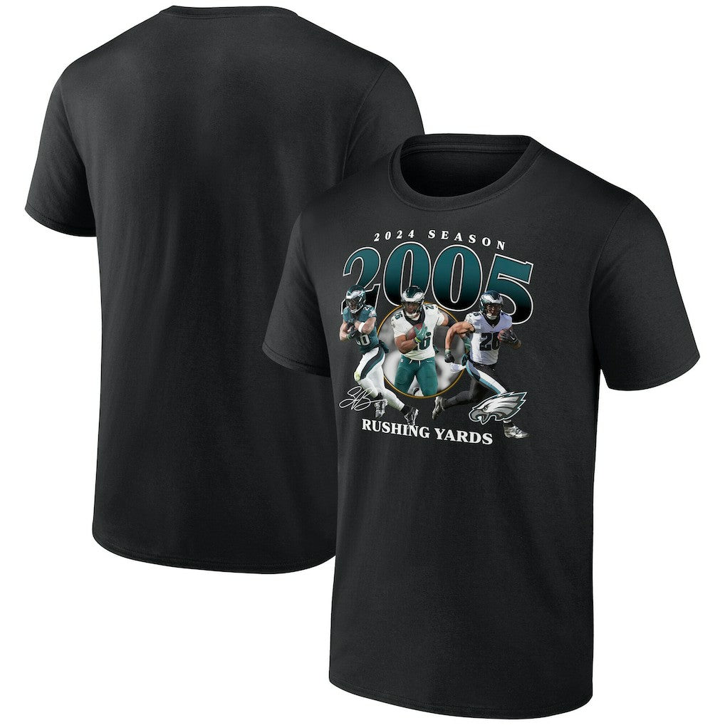 Saquon Barkley Philadelphia Eagles 2000 Yards T-Shirt Black - NFL