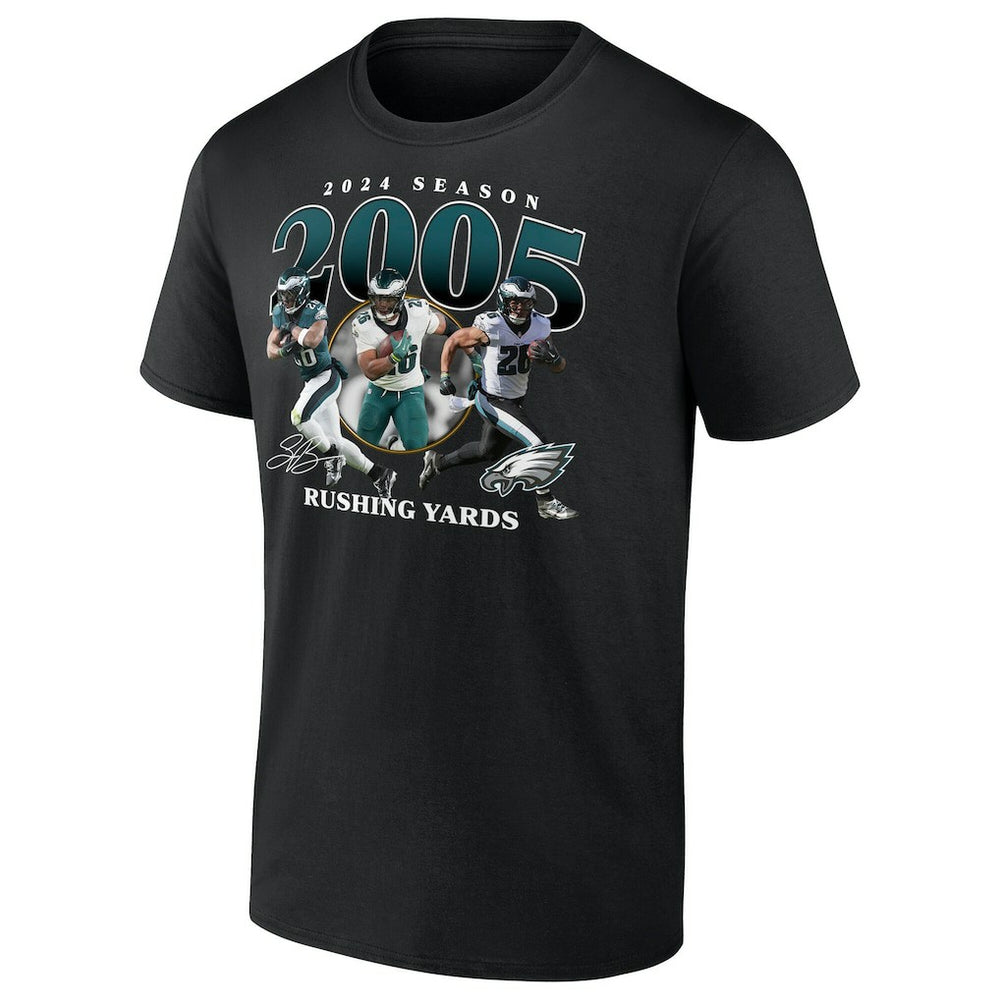 Saquon Barkley Philadelphia Eagles 2000 Yards T-Shirt Black - NFL