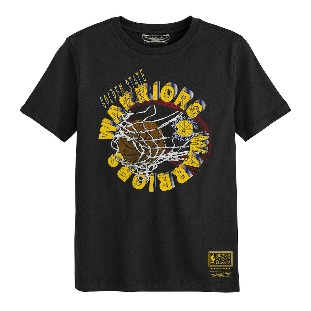 Mitchell & Ness - Golden State Warriors Preschool In The Net T-Shirt - Black