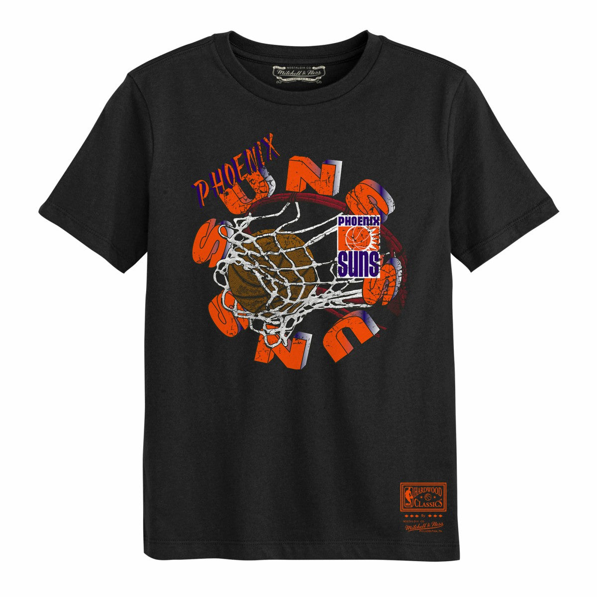 Mitchell & Ness - Phoenix Suns Preschool In The Net T-Shirt - Black