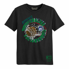 Mitchell & Ness - Minnesota Timberwolves Preschool In The Net T-Shirt - Black
