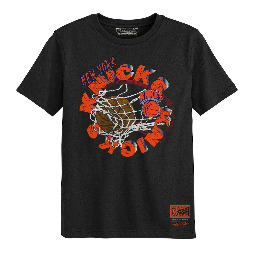 Mitchell & Ness - New York Knicks Preschool In The Net T-Shirt - Black
