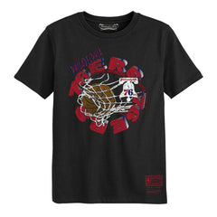 Mitchell & Ness - Philadelphia 76ers Preschool In The Net T-Shirt - Black