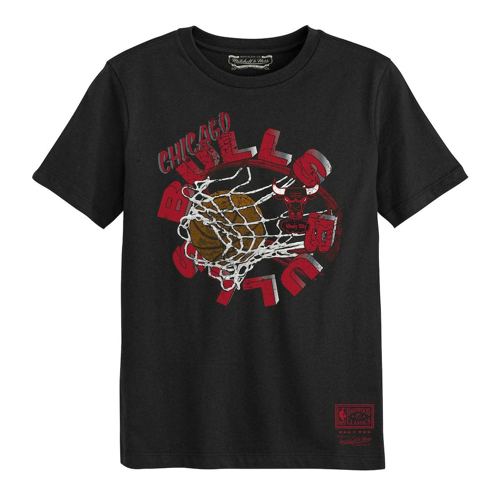 Mitchell & Ness - Chicago Bulls Preschool In The Net T-Shirt - Black