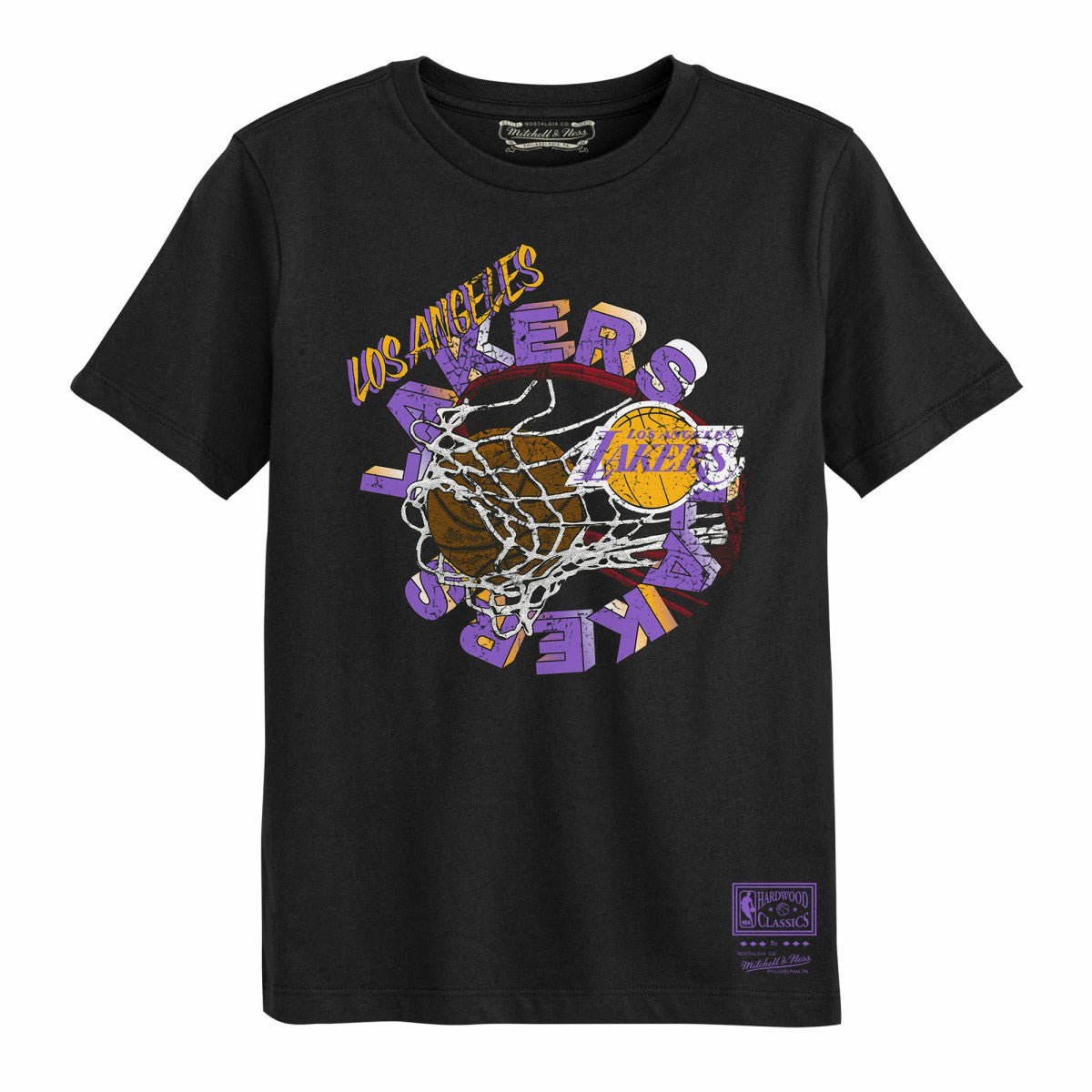 Mitchell & Ness - Los Angeles Lakers Preschool In The Net T-Shirt - Black