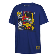 Mitchell & Ness - Denver Nuggets Youth Retro '90s Poster T-Shirt - Royal
